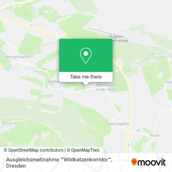 Карта Ausgleichsmaßnahme ""Wildkatzenkorridor""