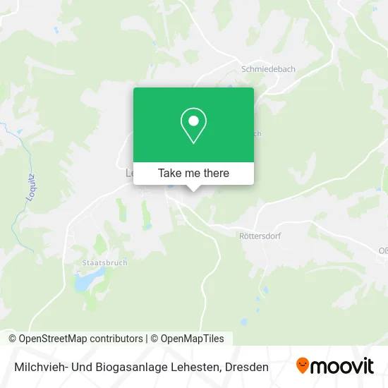 Карта Milchvieh- Und Biogasanlage Lehesten