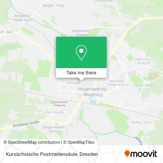 Карта Kursächsische Postmeilensäule