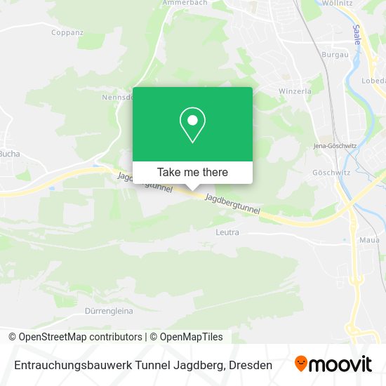 Карта Entrauchungsbauwerk Tunnel Jagdberg