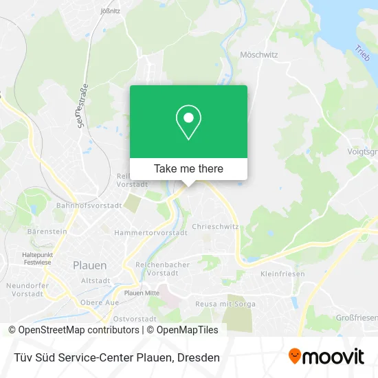 Карта Tüv Süd Service-Center Plauen