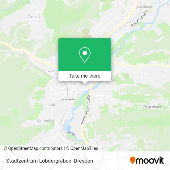 Карта Stadtzentrum Löbdergraben
