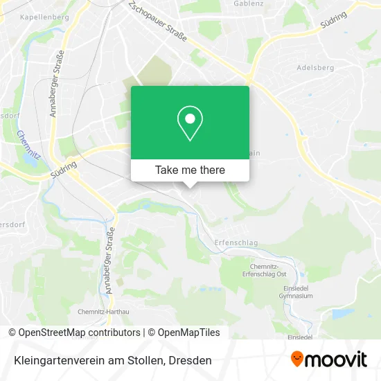 Карта Kleingartenverein am Stollen