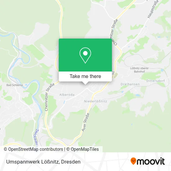 Карта Umspannwerk Lößnitz