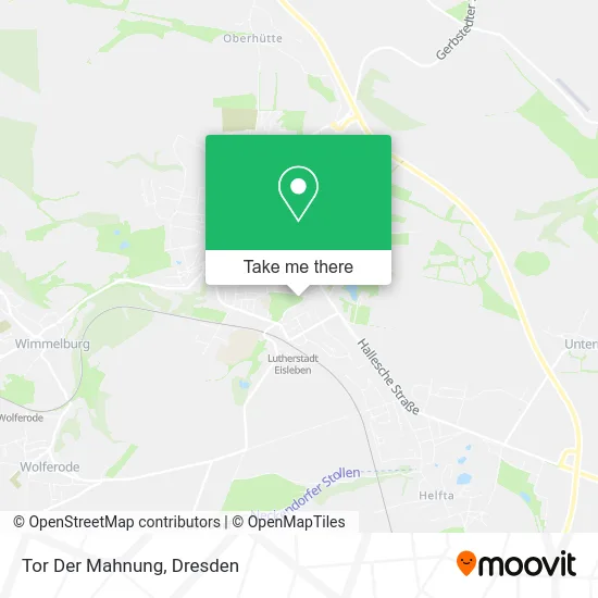 Карта Tor Der Mahnung