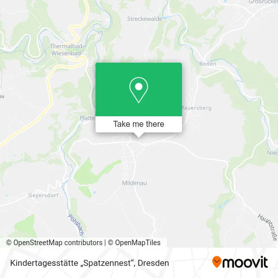 Карта Kindertagesstätte „Spatzennest“