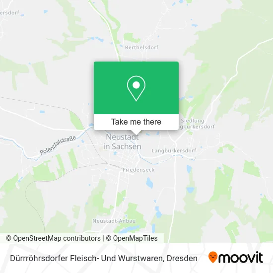 Карта Dürrröhrsdorfer Fleisch- Und Wurstwaren