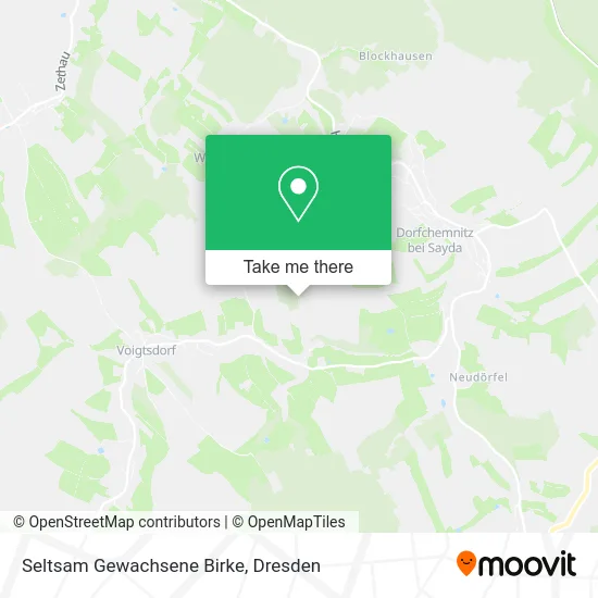 Карта Seltsam Gewachsene Birke