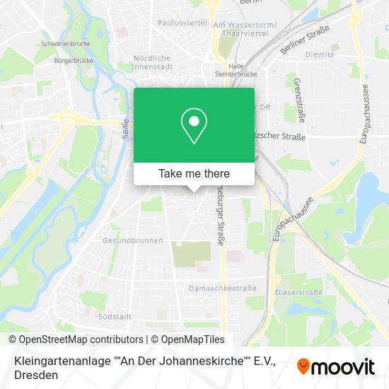 Карта Kleingartenanlage ""An Der Johanneskirche"" E.V.