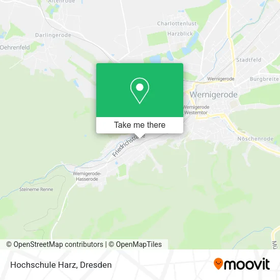 Карта Hochschule Harz