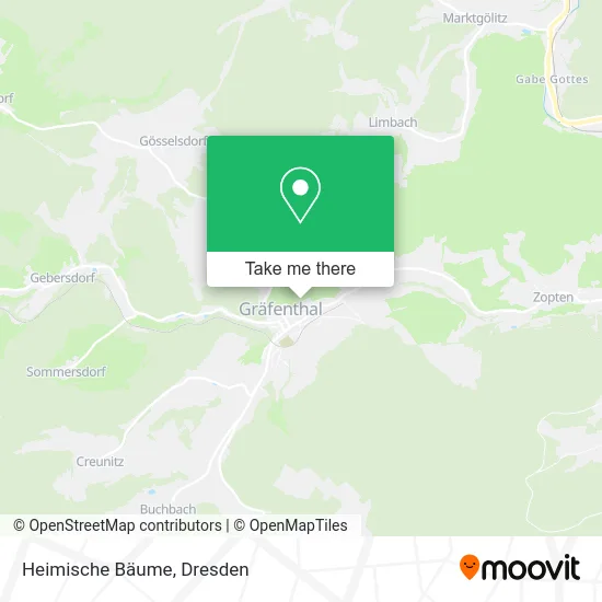 Карта Heimische Bäume
