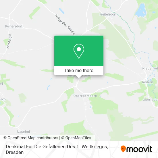 Карта Denkmal Für Die Gefallenen Des 1. Weltkrieges