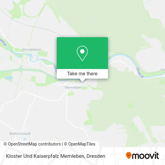 Карта Kloster Und Kaiserpfalz Memleben