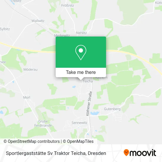 Карта Sportlergaststätte Sv Traktor Teicha