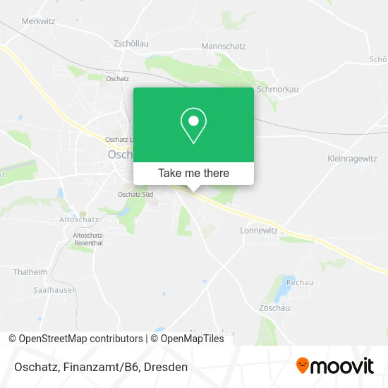 Карта Oschatz, Finanzamt/B6
