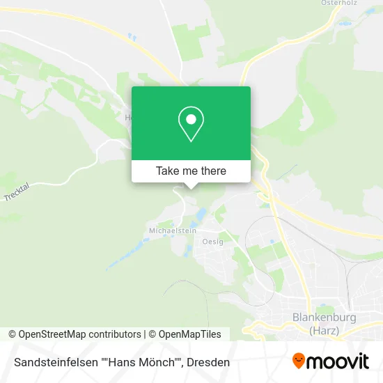Карта Sandsteinfelsen ""Hans Mönch""