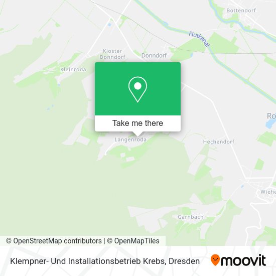 Карта Klempner- Und Installationsbetrieb Krebs