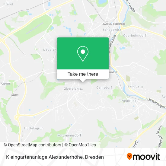 Карта Kleingartenanlage Alexanderhöhe