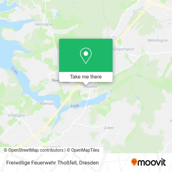 Карта Freiwillige Feuerwehr Thoßfell