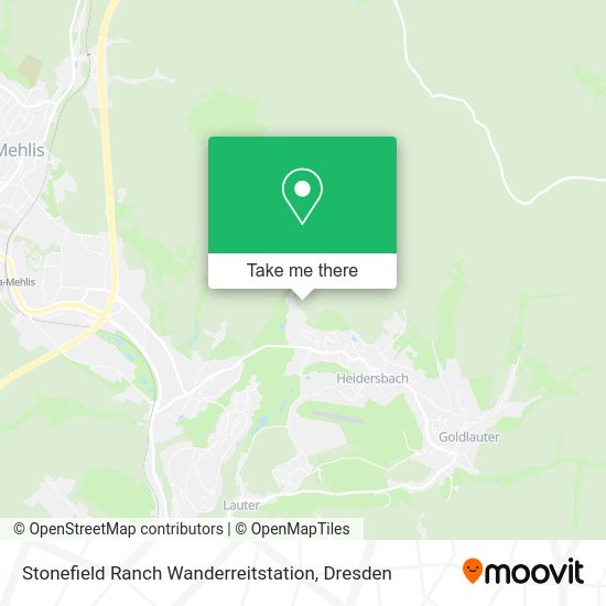Карта Stonefield Ranch Wanderreitstation