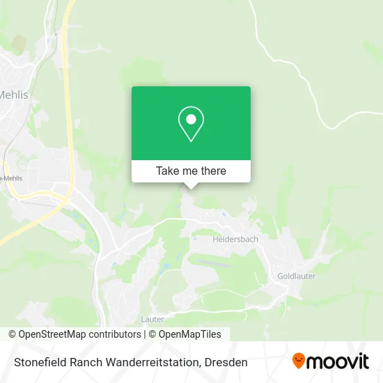 Карта Stonefield Ranch Wanderreitstation
