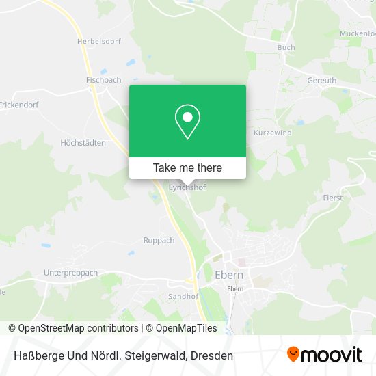 Карта Haßberge Und Nördl. Steigerwald