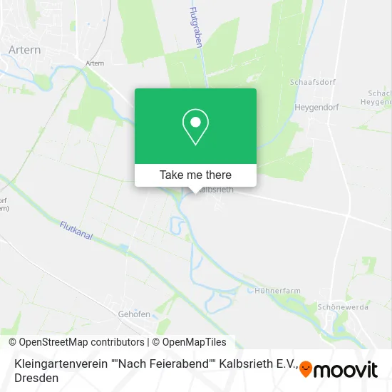 Карта Kleingartenverein ""Nach Feierabend"" Kalbsrieth E.V.