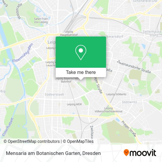 Карта Mensaria am Botanischen Garten