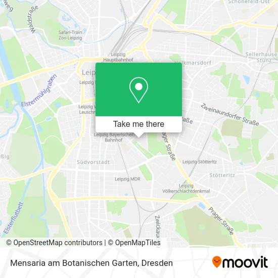 Карта Mensaria am Botanischen Garten