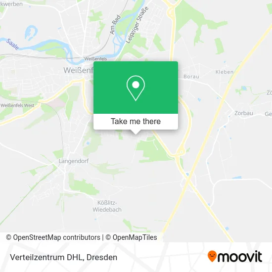 Карта Verteilzentrum DHL