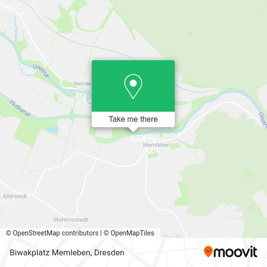 Карта Biwakplatz Memleben