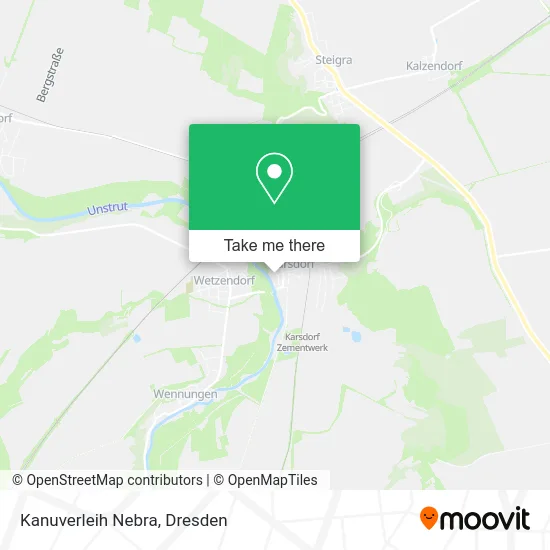 Карта Kanuverleih Nebra