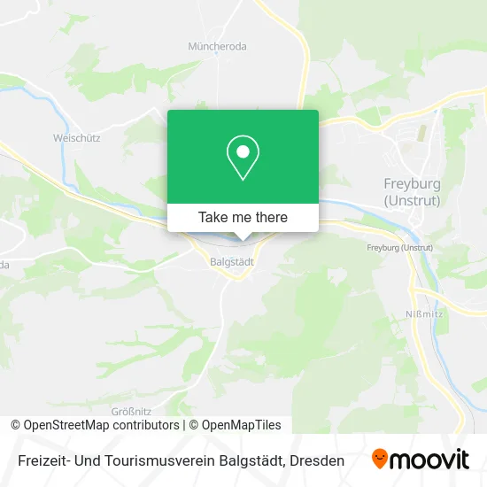 Карта Freizeit- Und Tourismusverein Balgstädt
