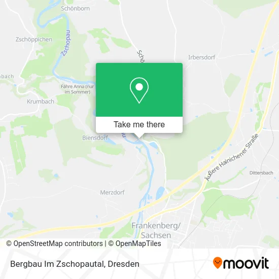 Карта Bergbau Im Zschopautal