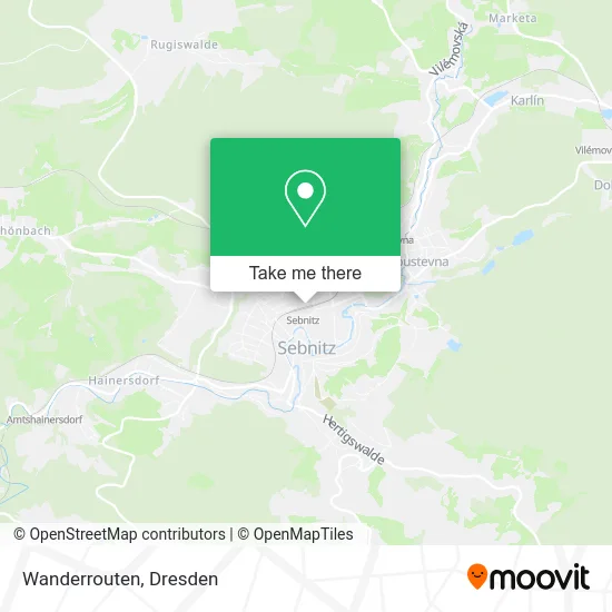 Карта Wanderrouten