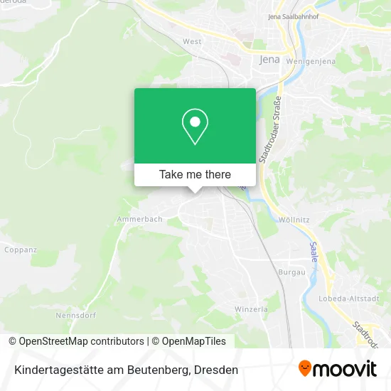 Карта Kindertagestätte am Beutenberg