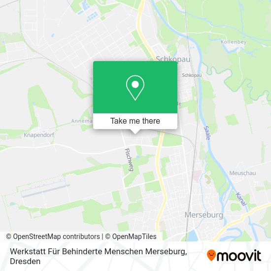 Карта Werkstatt Für Behinderte Menschen Merseburg