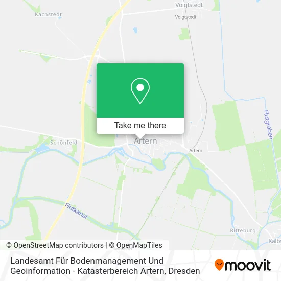 Карта Landesamt Für Bodenmanagement Und Geoinformation - Katasterbereich Artern
