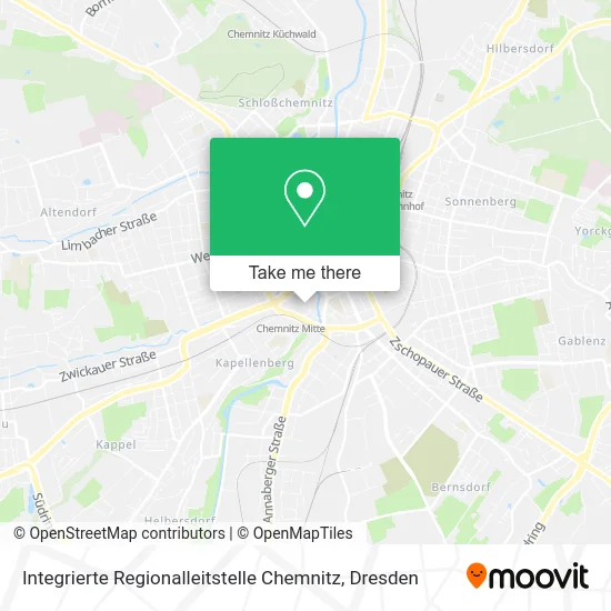 Карта Integrierte Regionalleitstelle Chemnitz
