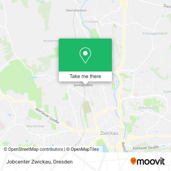 Карта Jobcenter Zwickau