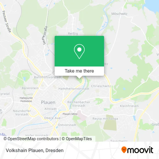 Карта Volkshain Plauen