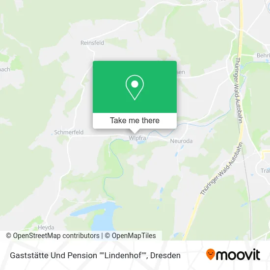 Карта Gaststätte Und Pension ""Lindenhof""