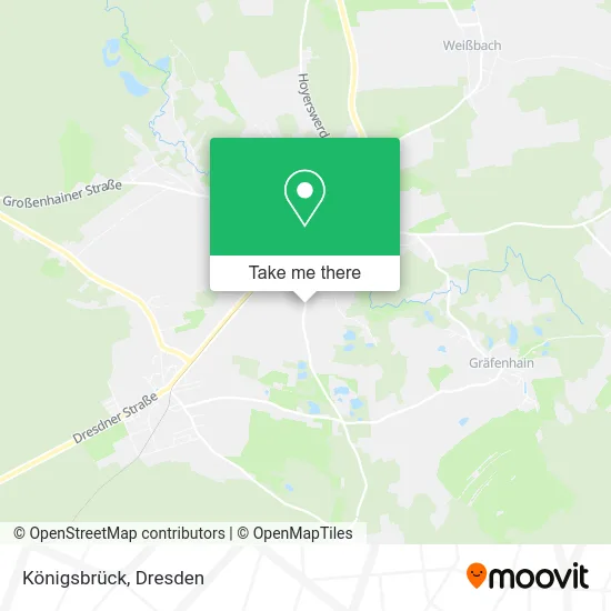 Карта Königsbrück