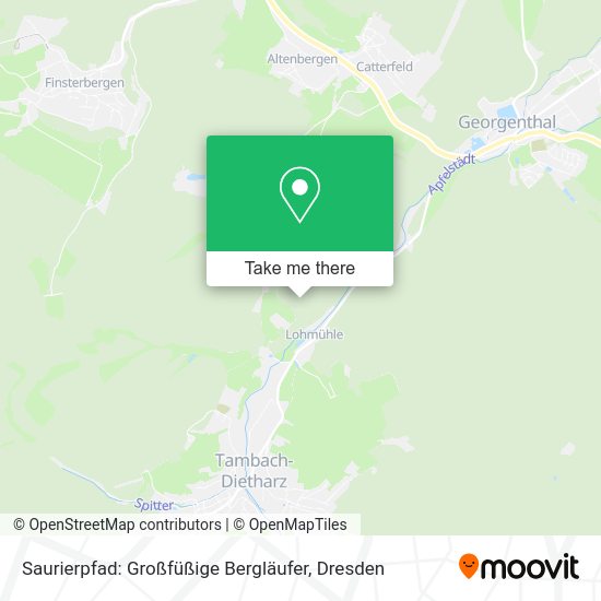 Карта Saurierpfad: Großfüßige Bergläufer