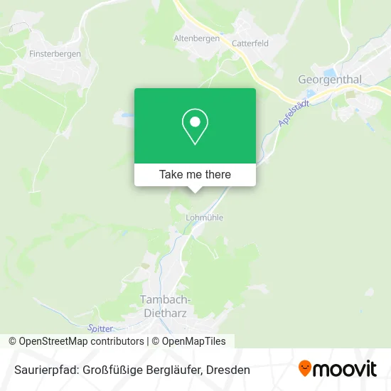 Карта Saurierpfad: Großfüßige Bergläufer