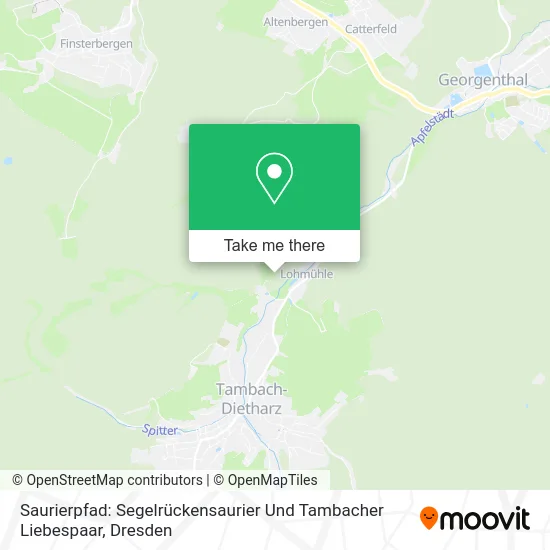 Карта Saurierpfad: Segelrückensaurier Und Tambacher Liebespaar