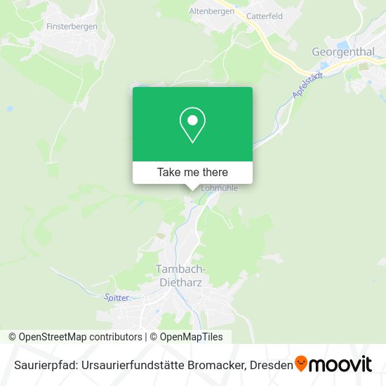 Карта Saurierpfad: Ursaurierfundstätte Bromacker