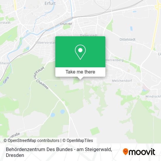 Карта Behördenzentrum Des Bundes - am Steigerwald