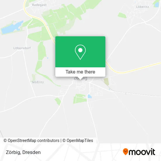 Карта Zörbig