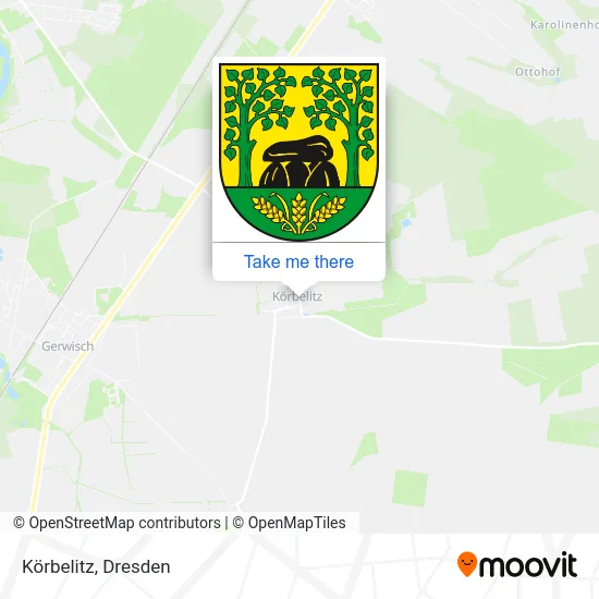 Карта Körbelitz